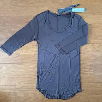 ATTACHMENT 사이즈 1 다크 브라운 7부 소매 티셔츠