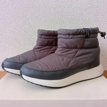 GLOBAL WORK 발수 방한 퀼트 부츠 그레이 M