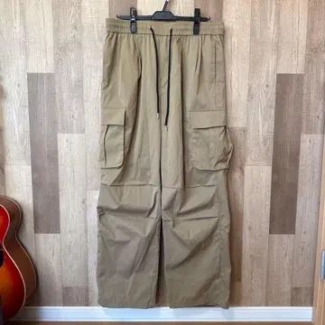 와이드 카고 팬츠 브라운 XL 빅 포켓