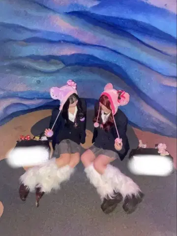 디즈니 팬캡 미니 보라색