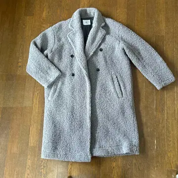 tk. 보아 자켓 그레이 더블 브레스트