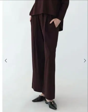 Aga x NORITAKE 코튼 와이드 팬츠 YAMADAYA