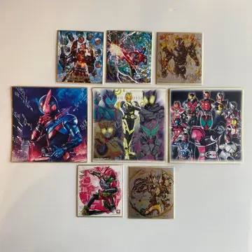 가면라이더 아트 프린트 색지 8장 세트