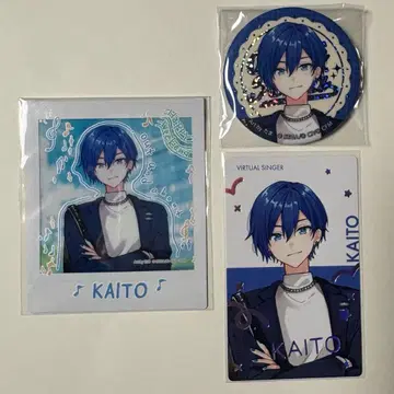 프로세카 KAITO 폴라로이드 에피카 금박 캔뱃지 밤 페스티벌