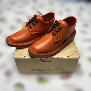 유아 사이즈 인형용 가죽 신발 (오렌지) 딜러제