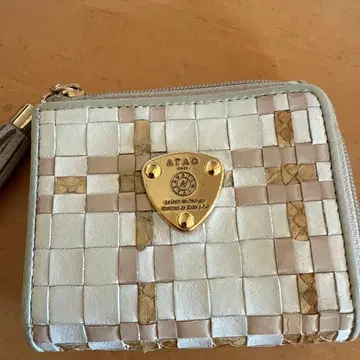 ATAO 뜨개질 가죽 접이식 지갑