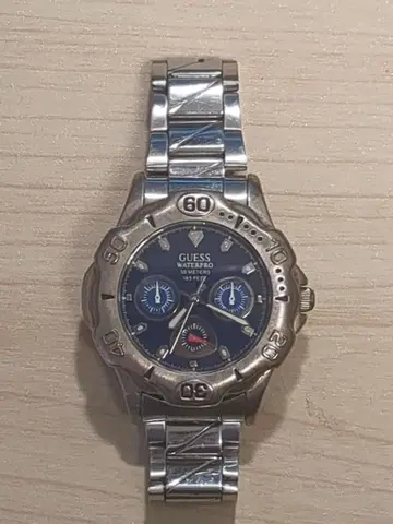 GUESS 아날로그 손목시계 스테인리스 스틸