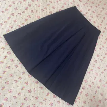 23구 롱 스커트 40 W74 스트레치 다크 네이비 네이비 울 DMW