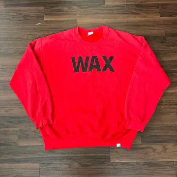 WAX 로고 맨투맨 L 사이즈 빨간색
