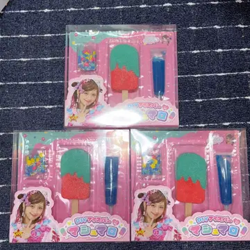 미개봉 시나코짱 DIY 아이스바 마쉬멜로우 3개 세트