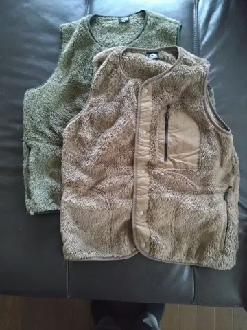 FieldCore 스트레치 플리스 노카라 베스트 2벌 세트 M 사이즈