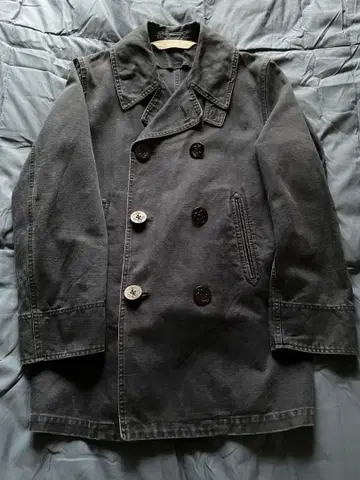 랄프 로렌 더블 브레스트 P 코트 밀리터리 자켓