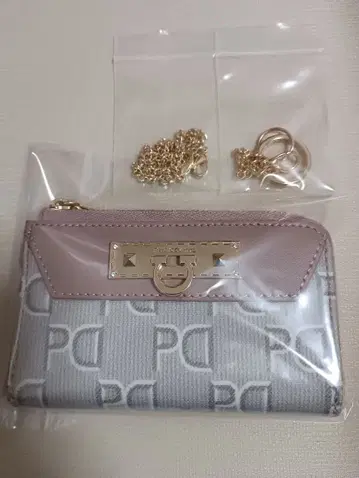 핑키&다이앤 동전 지갑 지갑 핑크 말발굽 호스슈 미사용 새상품