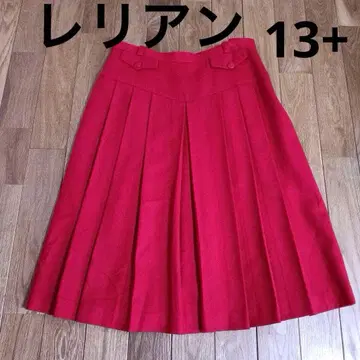 레리안 스커트 울 13+ 빨간색