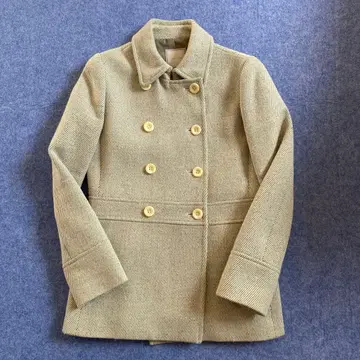 ships 라이트 그레이 더블 브레스트 코트