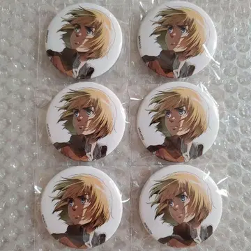 진격의 거인 WIT STUDIO SUISAI 알루미늄 캔뱃지 6개