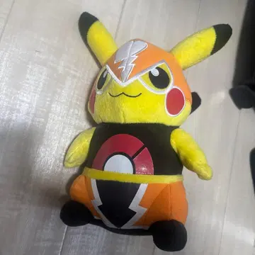 피카츄 봉제 인형 마스크드 피카츄 약 30cm