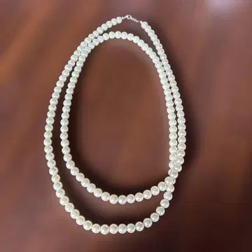 펄 목걸이 롱