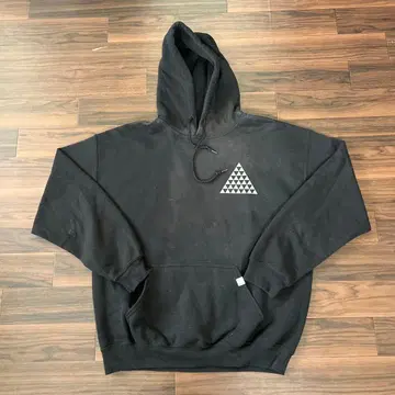 WAX 블랙 후드 부착 후드티