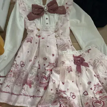 LIZLISA 리즈리사 애프터눈 티 패턴 셋업 지뢰계 양산형