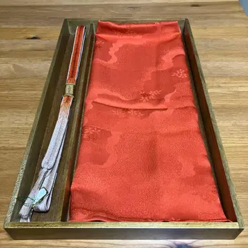 미사용 보관 오비 장식 천 허리띠 세트 일본 정통의상 소품 기모노 오렌지