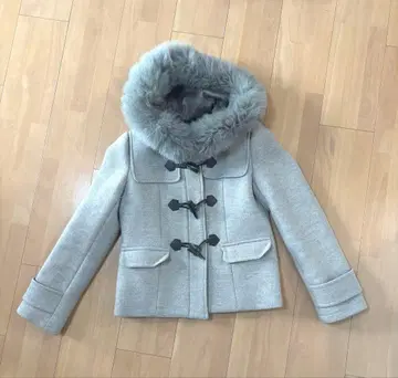 Apuweiser-riche 그레이 더플 코트