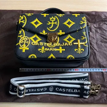 CASTELBAJAC 숄더백 블랙/옐로우 컬러