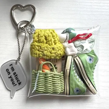 가챠 파우치 CONVERSE 피스타치오 PEANUTS