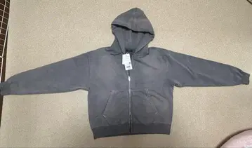 BEAMS 와이드 숏 핏 페이드 풀 집업 후디 S