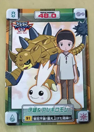 디지몬 어드벤처02 카드 91 이오리 앙골라몬
