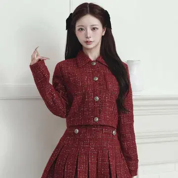 Darich 트위드 체크 숏 자켓 BRD 새상품급 이번 시즌 신상