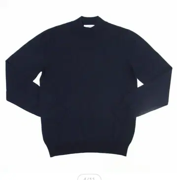 gran sasso 12 게이지 모크넥 오프 블랙 니트