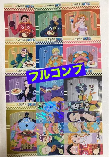 [원피스] 조이풀 콜라보 클리어 파일 컴프 12장 시크릿 포함