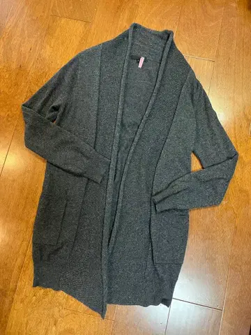 iCB 다크 그레이 니트 가디건 S