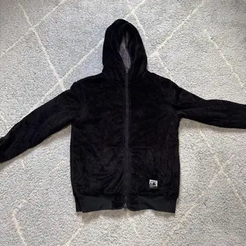 WESTRIDE 블랙 플리스 후드티