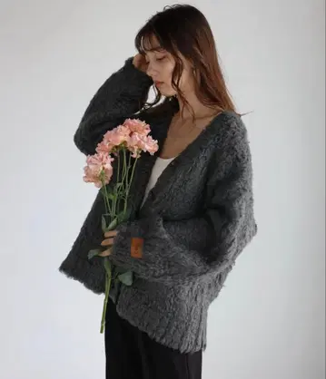 테디베어 셰기 아우터 라이크 가디건 ENC