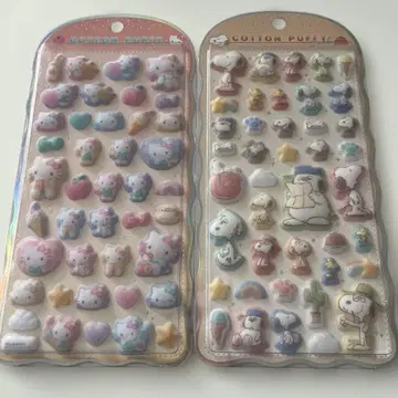 헬로키티 스누피 코튼 퍼프 씰