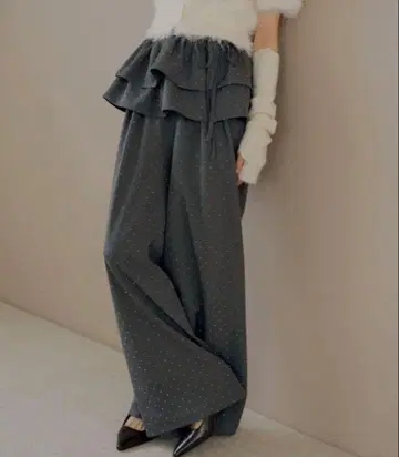 chico 프릴 루즈 슬랙스 팬츠