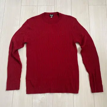 D&G 빨간색 리브 니트 스웨터 38/52