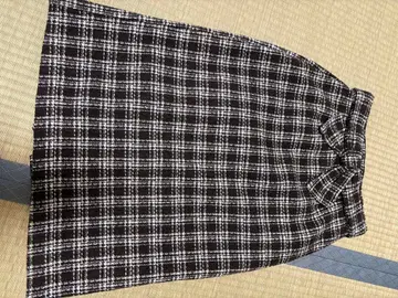 체크 무늬 타이트 스커트 tocco closet