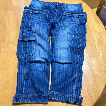 Audience 스트라이프 디자인 데님 팬츠