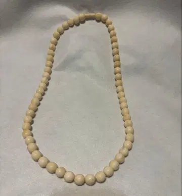 아이보리 목걸이 빈티지 앤티크
