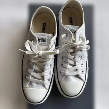 CONVERSE ALL STAR 23.5cm 가죽 화이트 스니커즈