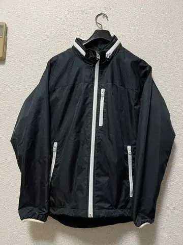 00s 헥틱 나일론 자켓 /M 블랙 로고 프린트 블랙 y2k