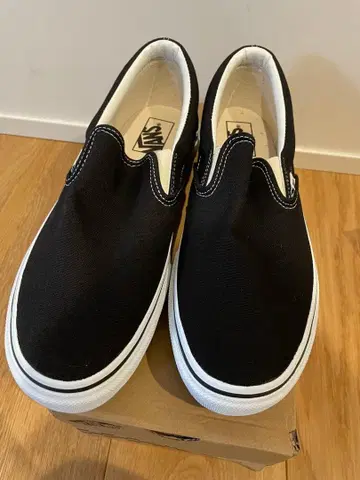 미사용품 vans 슬립온 블랙 US10