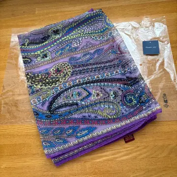 TOPkAPl 탑카피 실크 100% 페이즐리 패턴 스톨