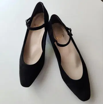 미사용 새상품 겨울용 미끄럼 방지 히미코 스웨이드 펌프스 26 사이즈