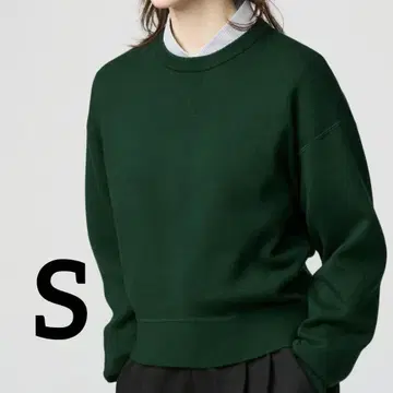UNIQLO 스무스 코튼 크루넥 스웨터 S