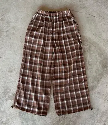 [ MandO ] 체크 팬츠 배기 팬츠 city boy