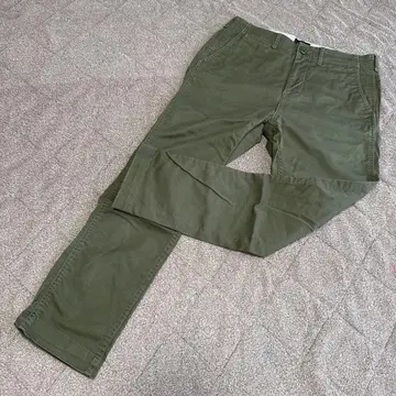 BEAMS 치노 팬츠 올리브 S 사이즈 남성용 팬츠